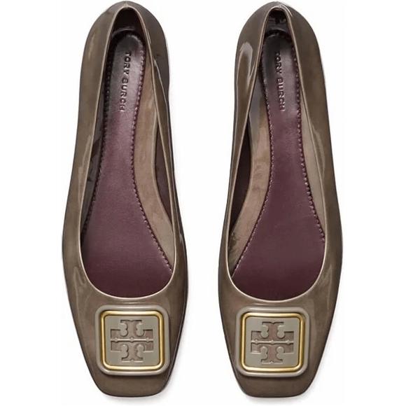 NEW TORY BURCH georgia ballet flat in smoke grey - Picture 1 of 1